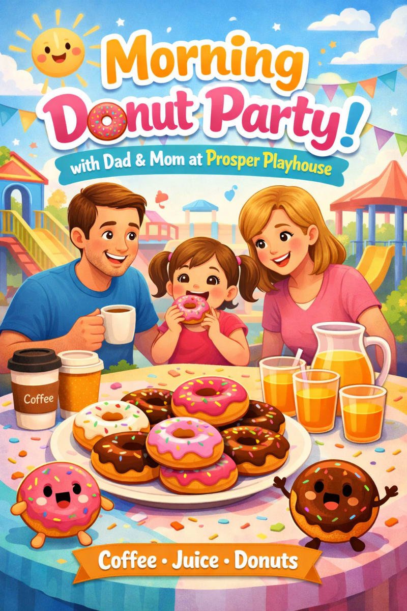 Morning Donut Party with Dad & Mom - Come in Pajamas & have Fun!